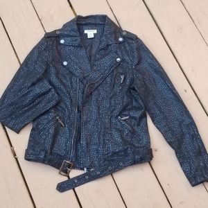 Vertigo Paris Black Motorcycle Jacket